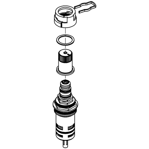 Grohe Thermoelement 3/4" für vertauschte Wasserwege 47658000