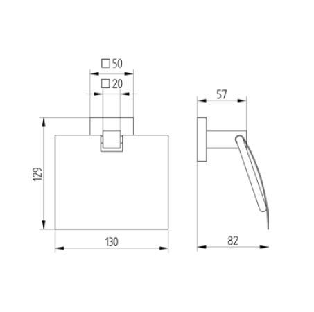 Avenarius Papierhalter mit Deckel 4202000040