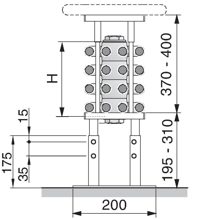 Arbonia Bank-Radiator 6-Säuler H: 31,5 L: 300cm Modell 7F6300-A86