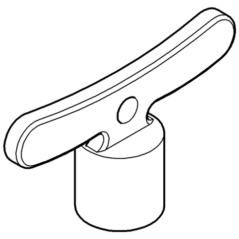 Grohe Steckschlüssel DN15, mit Innenvierkant 41830000