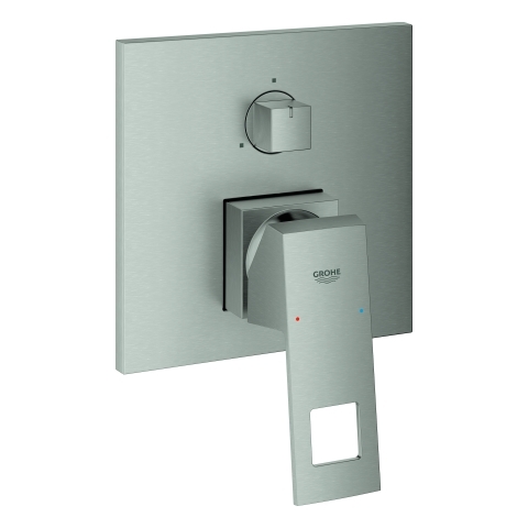 Grohe Einhandbatterie Eurocube Fertigmontage-Set supersteel für 35600 3-Wege Umstellung 24094DC0
