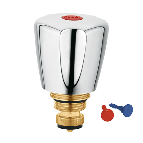 Kludi Oberteil mit Terraluxgriff G 1/2, kalt/warm chrom 111030515