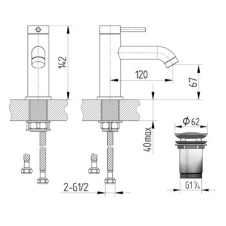 Avenarius Waschtisch-Einhand-Mischbatterie 2806002010