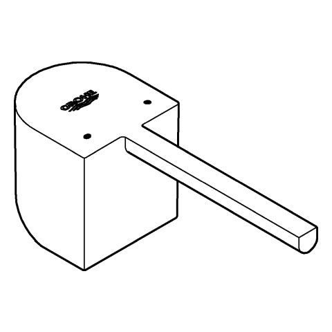Grohe Hebel für Einhandmischer-Waschtisch Einlochmontage supersteel 48452DC0