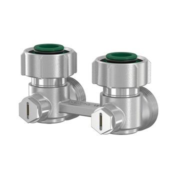 Flamco Hahnblock Exclusiv Eck E2/50 G3/4i x G3/4a mit Konus F10016