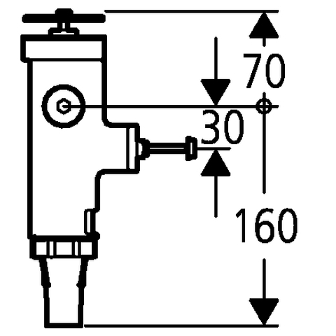 Grohe WC-Druckspüler Wandeinbau DN20 Austauscharmatur Niederdruck 43997000