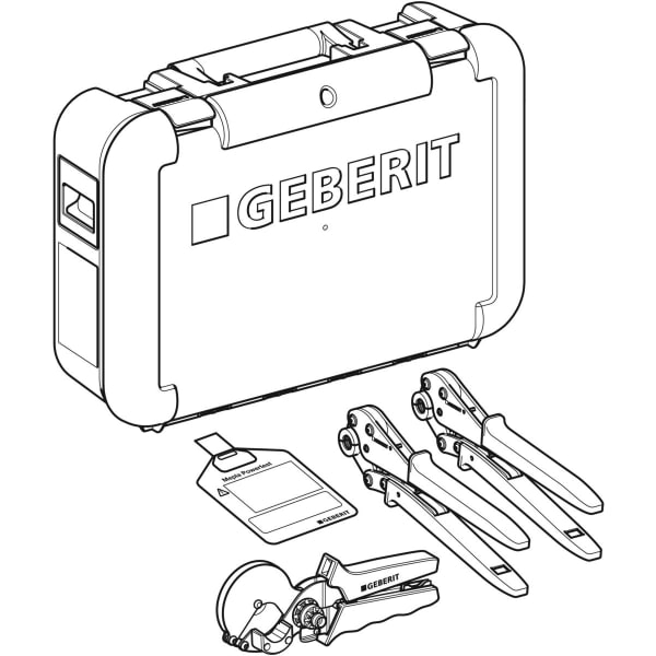 Geberit Mepla Handpresswerkzeug in Koffer d16-20 690.485.00.4