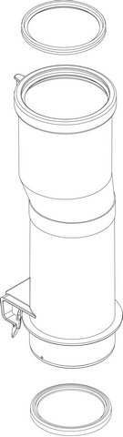 Bosch / Buderus Abgasrohr 87186661830