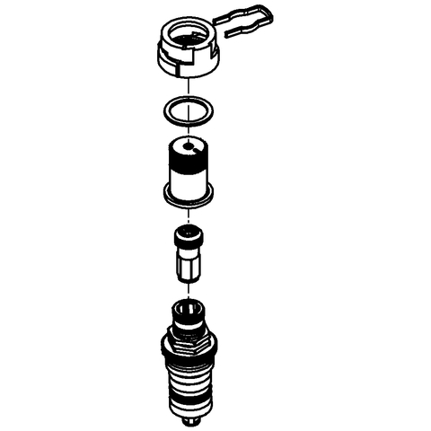 Grohe Thermoelement 1/2" für vertauschte Wasserwege 47657000