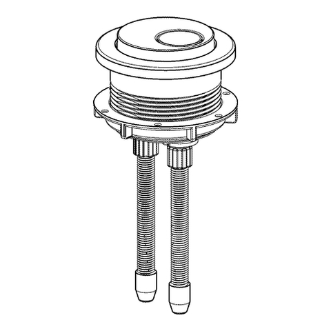 Grohe Druckknopf 2-Mengen für Keramik-Spülkasten chrom 49526000