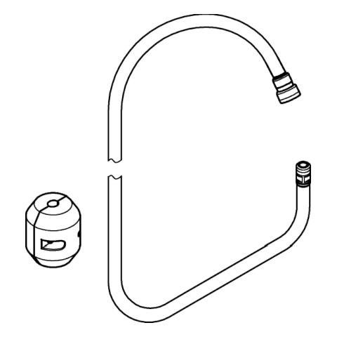 Grohe Brauseschlauch für Spültisch-Batterien chrom 48472000