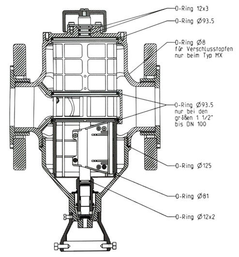 Grünbeck Dichtungssatz MX/MXA ,MR/MRA DN 25- 100 107755