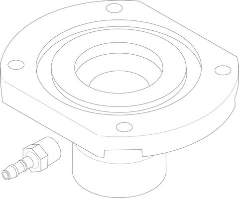Bosch / Buderus Flansch VR4XX 1" 8738804972