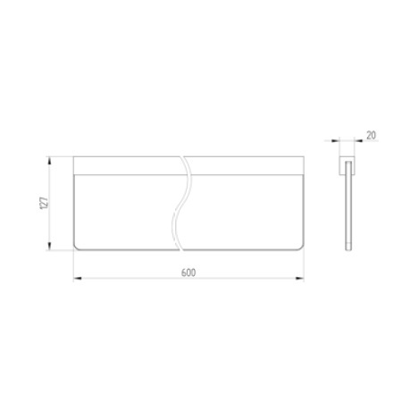 Avenarius Ablage 60cm 4801000010