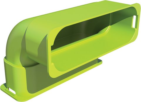 Buderus FKB140-1 Bogen 90° vertikal 3 Stück für Flachkanal-Form FK140 7738112030