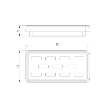 Avenarius Seifenschale für Halter 4801250905