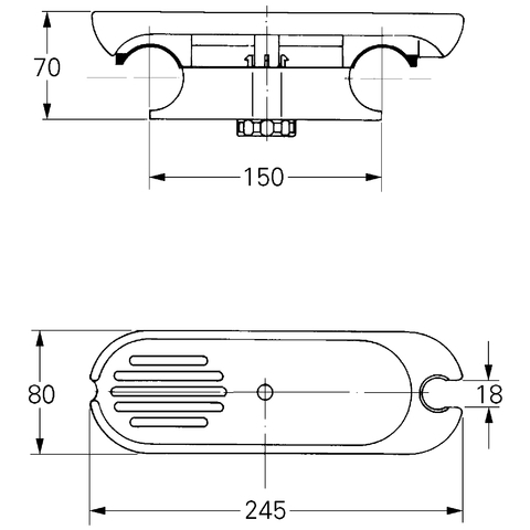 Grohe Seifenschale für Europlus/Eurowing Brausebatterie weiß 46118L00