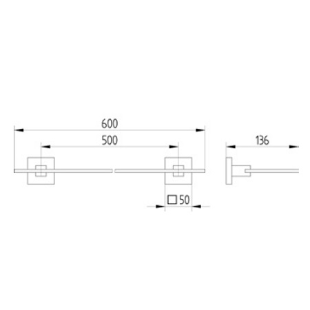 Avenarius Ablage 60cm 4201000040