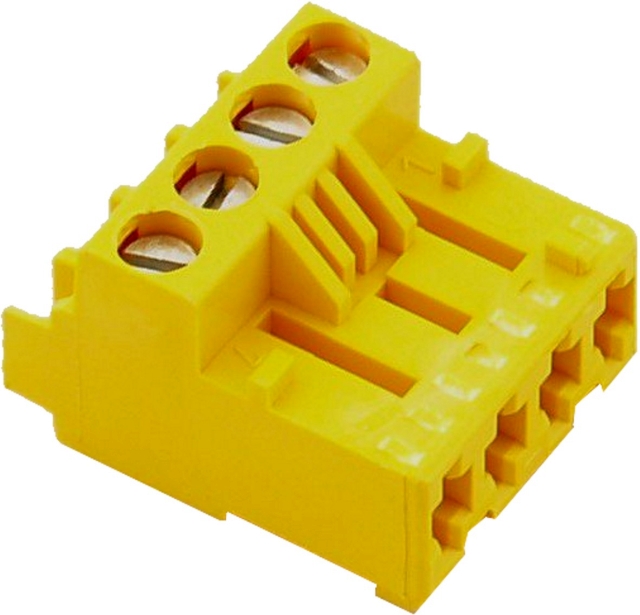 Wolf Stecker für Abgasklappe 4-polig gelb, für CGU/CGG-2K 2744607