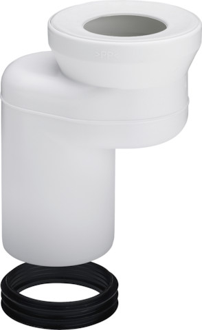 Viega Versprungbogen 8090.3 in DN100/60 Verspr., Kunststoff weiß 484361