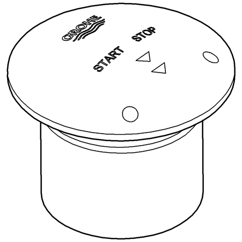 Grohe Betätigungskappe für Contromix Public/Surf WT/Brause chrom 43088000