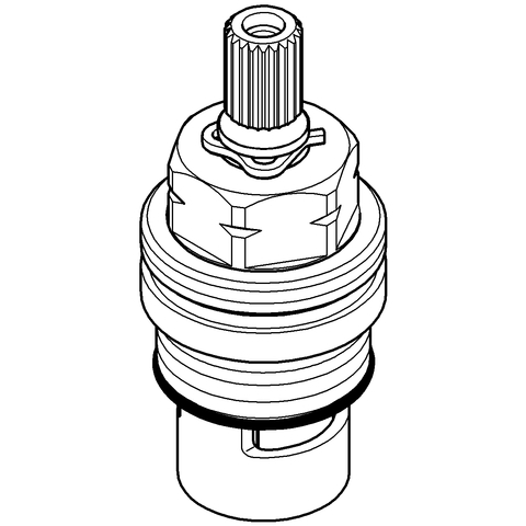 Grohe Oberteil 1/2'' Keramik für Zweigriffarmaturen 64368000