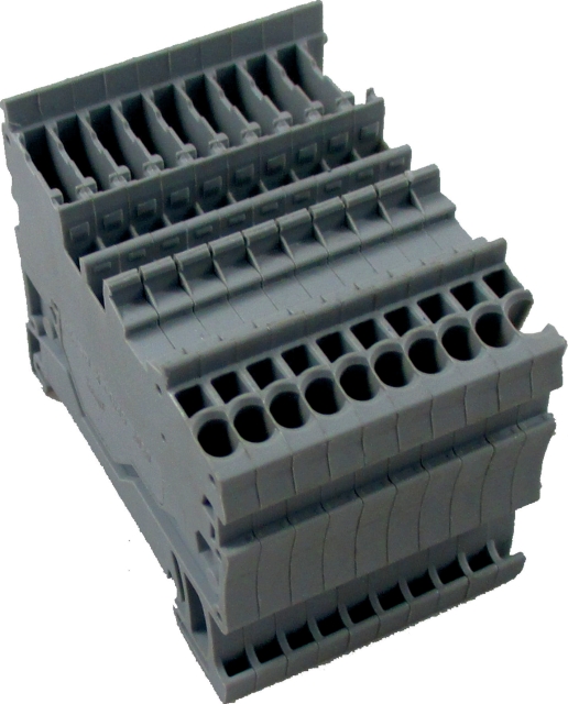 Wolf Reihenklemme steckbar X-COM S MINI 1 grau 2744948
