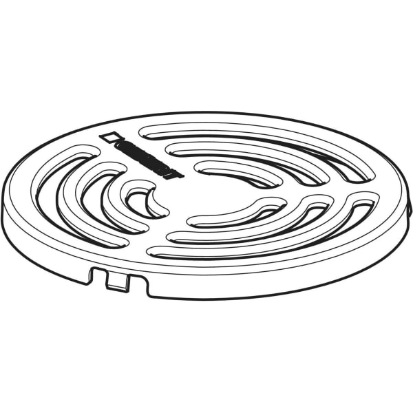 Geberit Rost rund für Duschbodenablauf für Bodenbeläge aus PVC 244.478.00.1