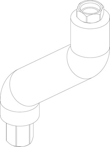 Bosch / Buderus Anschlussbogen BSS6 G3/4 kpl 8738804086