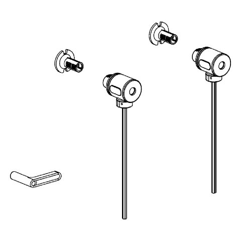 Grohe Befestigungssatz für Euro Keramik Wand-Tiefspül-WC 49510000