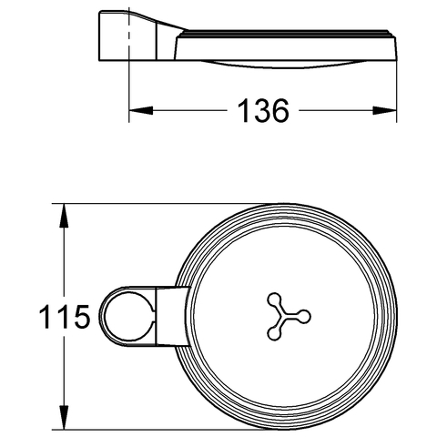 Grohe Seifenschale transparent 27206000