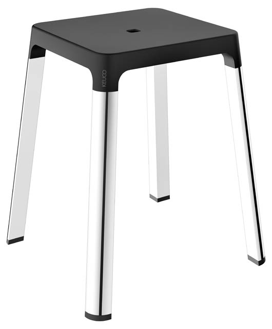 Keuco Bad Hocker AXESS verchromt schwarz 35082010037
