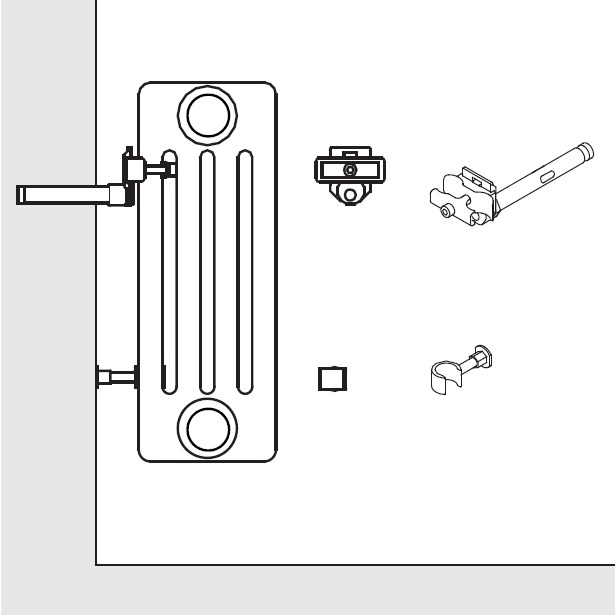 Arbonia Bohrkonsole D=18mm, Länge 130mm ZB02780006