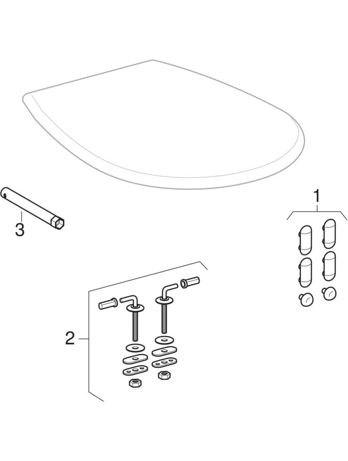 Geberit Renova WC-Sitz, Befestigung von unten universal, bahamabeige 572165080