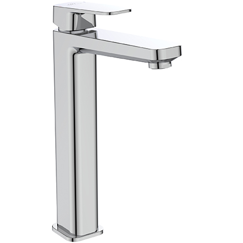Ideal Standard Waschtisch-Armatur Tonic II, mit verlägertem Sockel ohne Ablaufgarnitur 5 l/min., Ausladung 160mm, chrom A6329AA