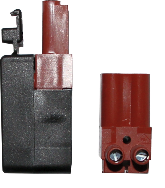 Wolf Stecker/Buchsen-Teil 2-polig braun 2794015