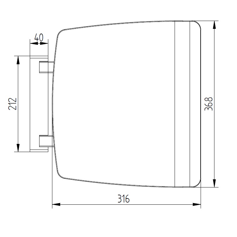Avenarius Serie free living! Klappsitz H: 37,0 B: 37,5 T: 6,0mm 9004701010