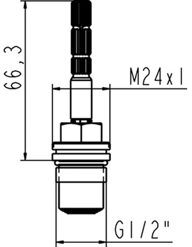 Ideal Standard JADO Keramikoberteil G1/2, rechtsschließend H960520NU