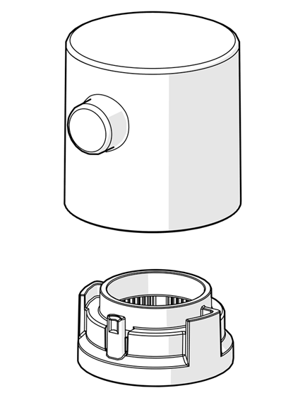 Hansa Mengen-Einstell-Griff chrom 1009482V