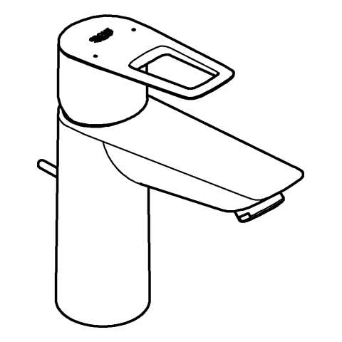 Grohe Einhand-Waschtisch-Batterie BauLoop M-Size chrom Durchfluss 3,5l/min 23885001