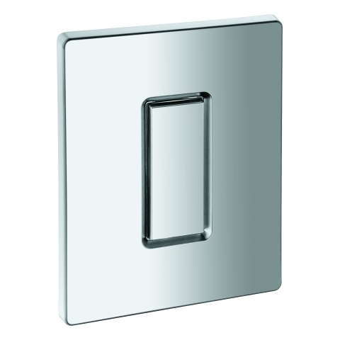 Grohe Abdeckplatte mit Drucktaste mattchrom 42377P00