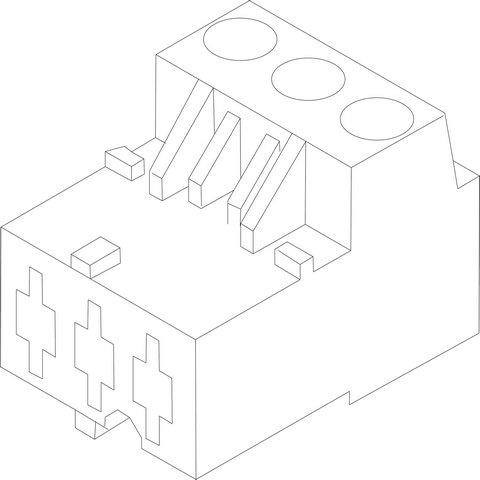 Bosch / Buderus Anschlussklemme 3-polig SF50 rosa für GB212-22/6,G25 IP, für MC100 8718586071