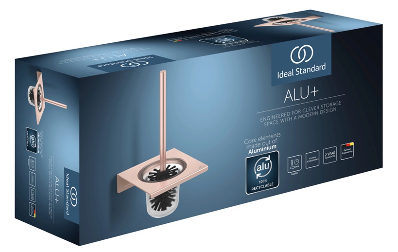 Ideal Standard WC-Bürstengarnitur Alu+ rose BD593RO
