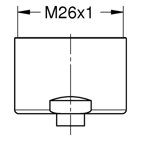 Grohe Mousseur Innengewinde M 26 x 1 supersteel 48343DC0
