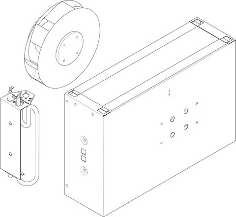 Bosch / Buderus Gebläse mit Vorwärmer 87186664060