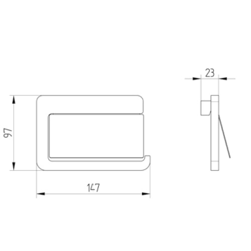 Avenarius Papierhalter mit Deckel 4802000010