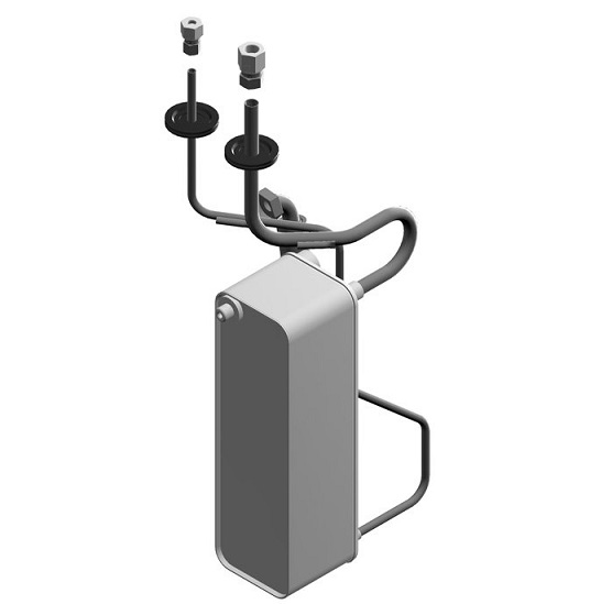 Bosch / Buderus Wärmetauscher mit Rohrleitung 8738210368