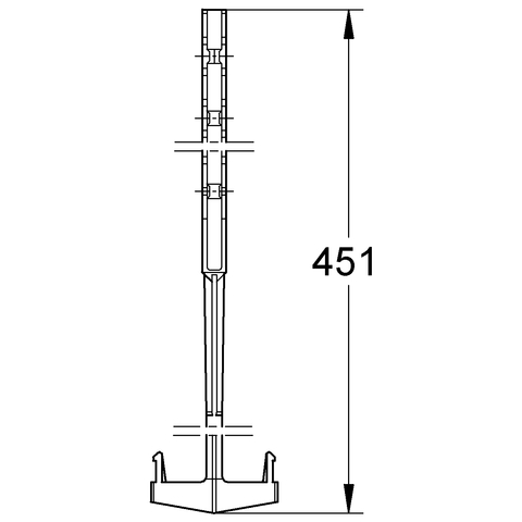 Grohe Zugstange für WC-Spülkasten 43540000