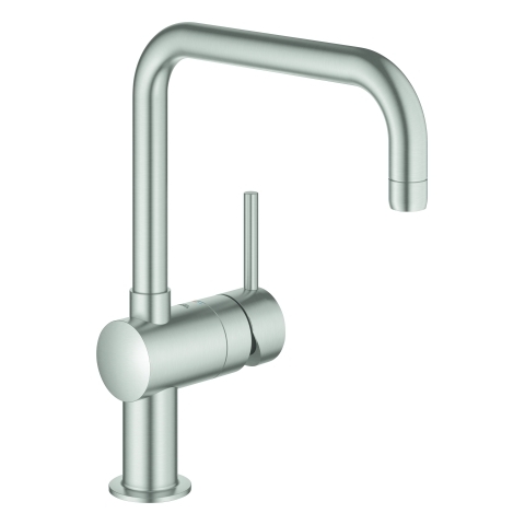 Grohe Minta Einhand-Spültischbatterie supersteel DN15 U-Auslauf 32488DC0