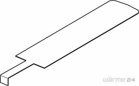 Buderus Heizgaslenkplatte Zug 2 404mm 87185763130